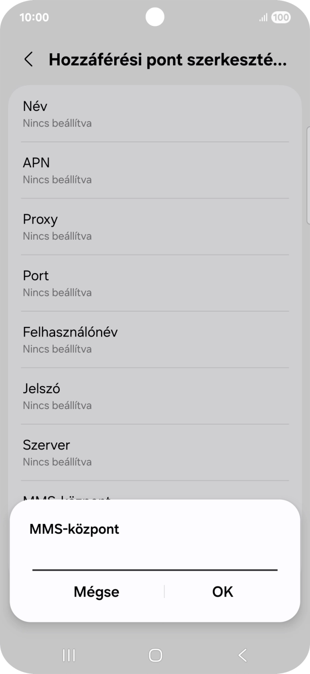 Írd be azt, hogy http://mms.one.hu/servlets/mms, és válaszd az OK lehetőséget.