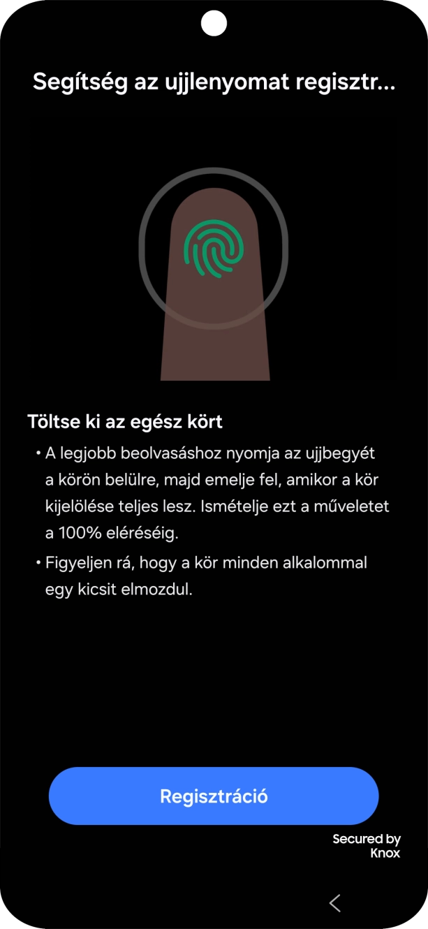 Válaszd a Regisztráció lehetőséget.