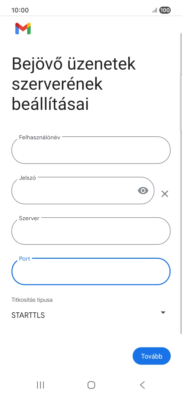 Nyisd le a „Titkosítás típusa” alatt legördülő menüt.