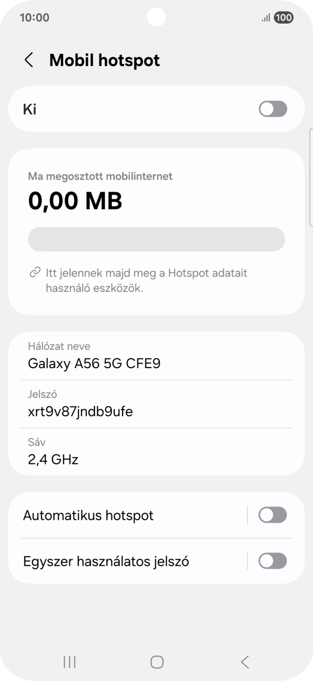 Válaszd a Hálózat neve lehetőséget.