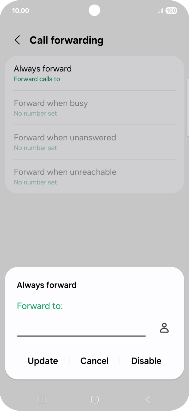 Press Disable.