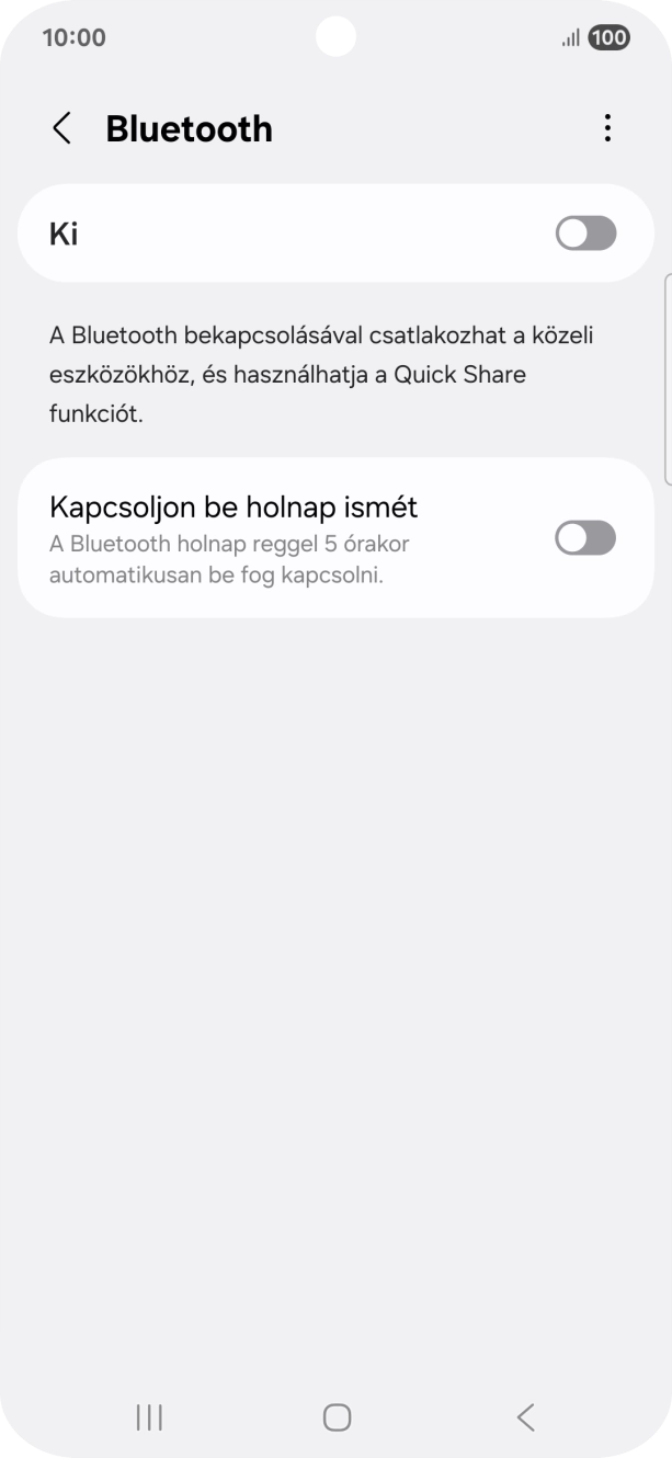 Kattints a csúszkára a funkció bekapcsolásához.