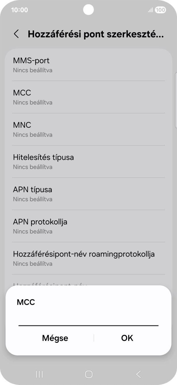 Írd be azt, hogy 216, és válaszd az OK lehetőséget.