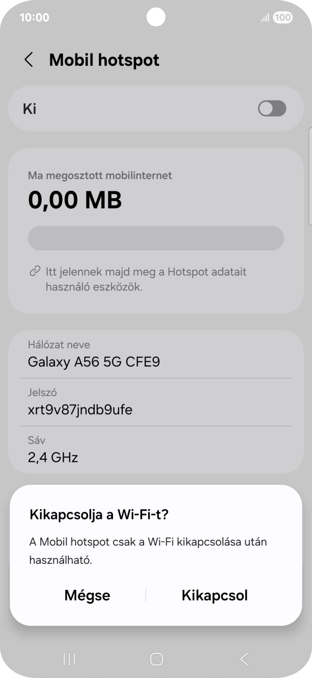 A befejezéshez, és ahhoz, hogy visszatérhess a főképernyőhöz, nyomd meg a főgombot.