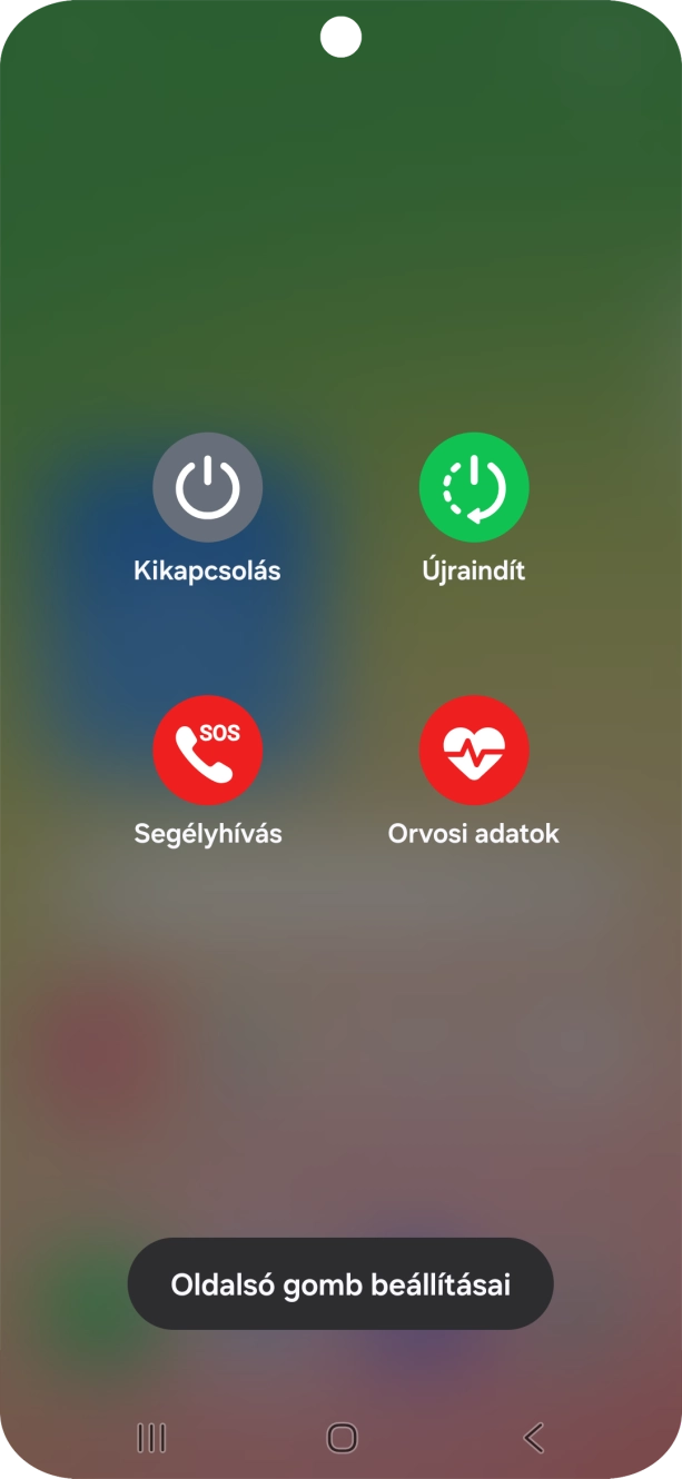 Válaszd a Kikapcsolás lehetőséget.