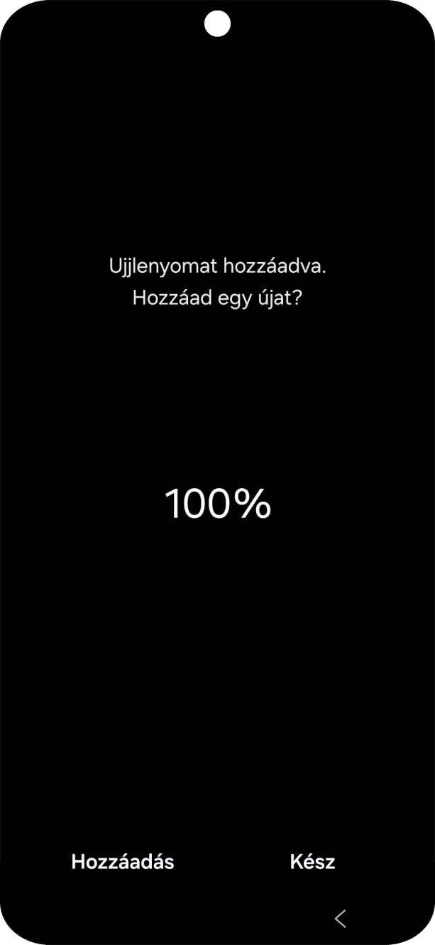 Válaszd a Kész lehetőséget.