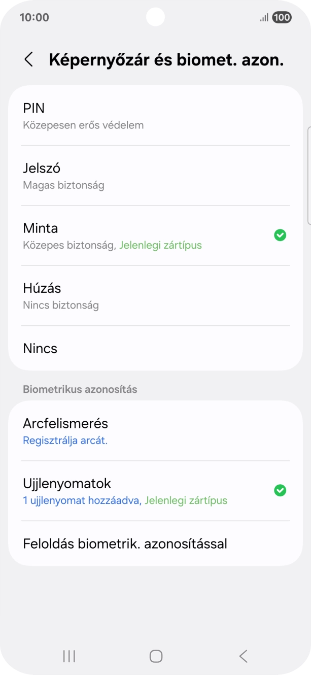 Válaszd a Nincs lehetőséget.
