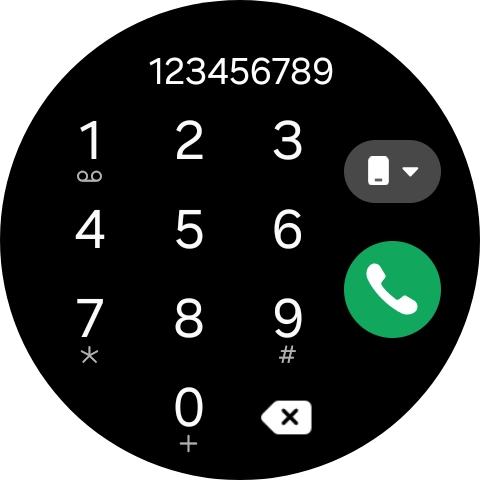 Press the call icon.