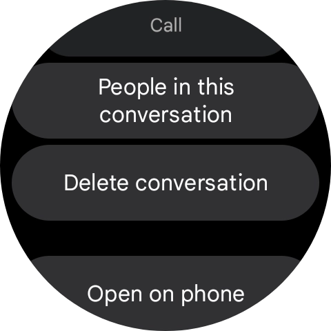 Press Delete conversation.