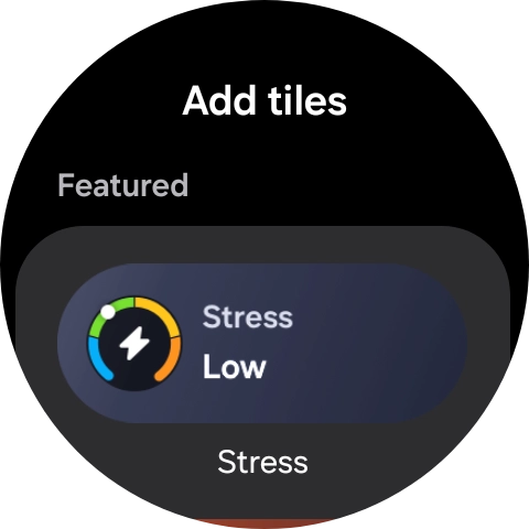 Press the required widget to add it.