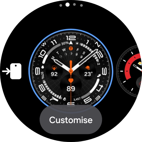 Slide your finger left on the screen.