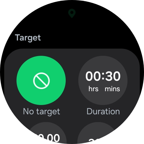 Follow the instructions on the screen to set the required goals.