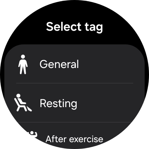 Press the required setting.