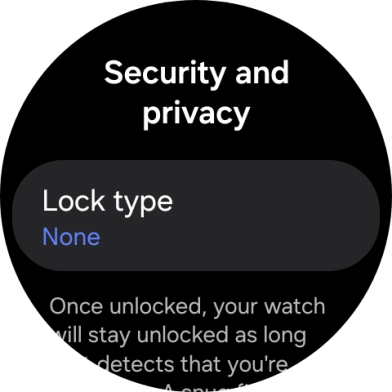 Press Lock type.