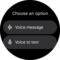Press the required setting and follow the instructions on the screen to record and send the required reply.