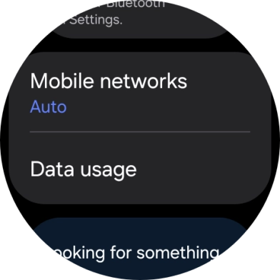 Press Data usage.