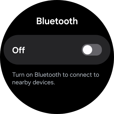 Press the indicator below 'Bluetooth' to turn on the function.