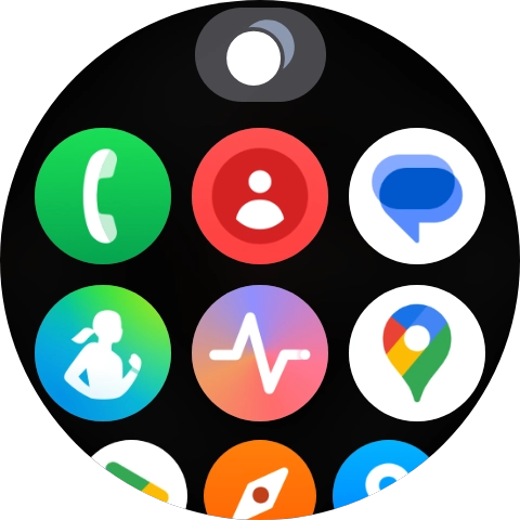 Press the message icon.