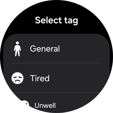Press the required setting.