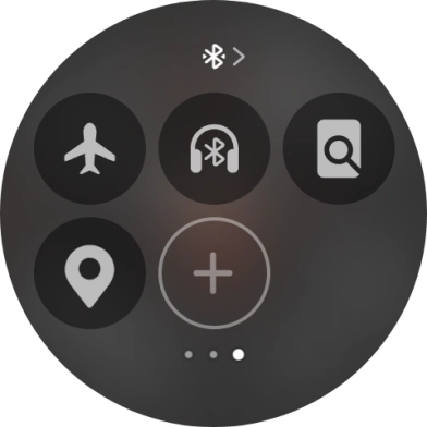 Press the airplane mode icon to turn the function on or off.