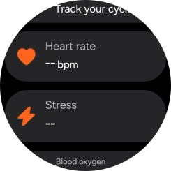 Press Heart rate.