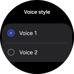 Press the required voice.