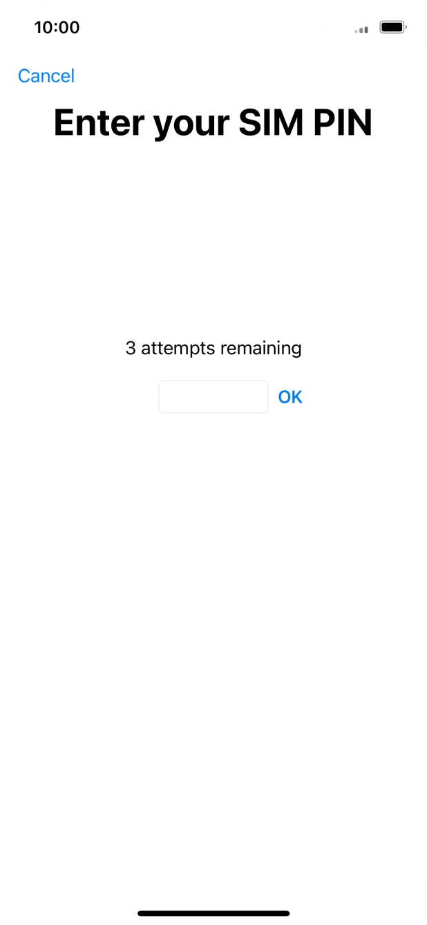 If your SIM is locked, key in your PIN and press OK.