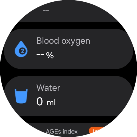 Press Blood oxygen.