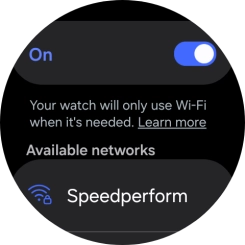 Press the required WiFi network.