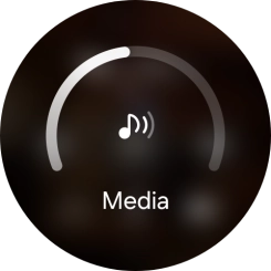 Slide the circle to select the required volume.