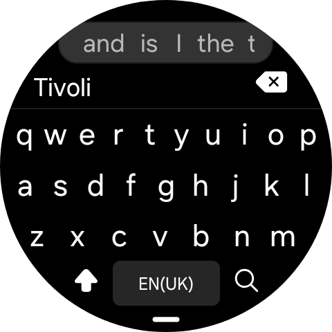 Key in the required destination and press the search icon.