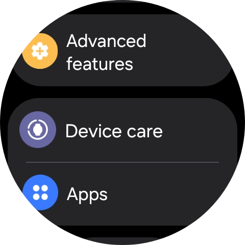 Press Advanced features.