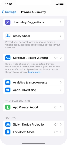 Press App Privacy Report. Press App Privacy Report.