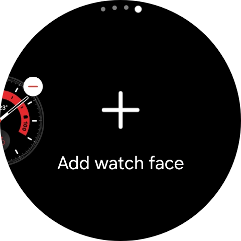 Press Add watch face.