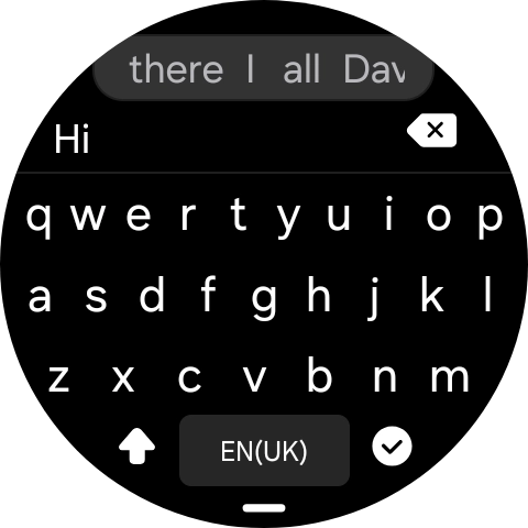 Press the confirm icon.