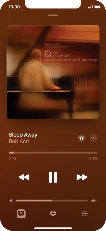 Press arrow right to go to the next audio file.