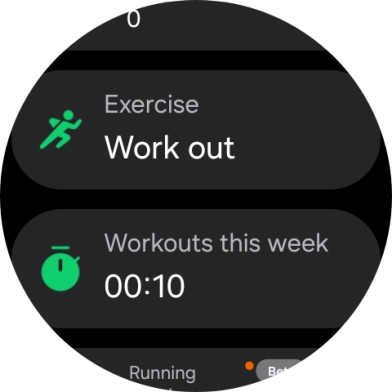 Press Work out.