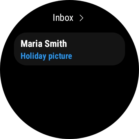 Press the required email to read it.