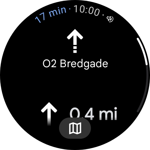 Follow the instructions on the screen to navigate to the selected destination.