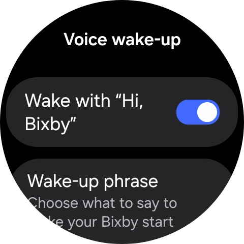 Press the indicator next to 'Wake with 