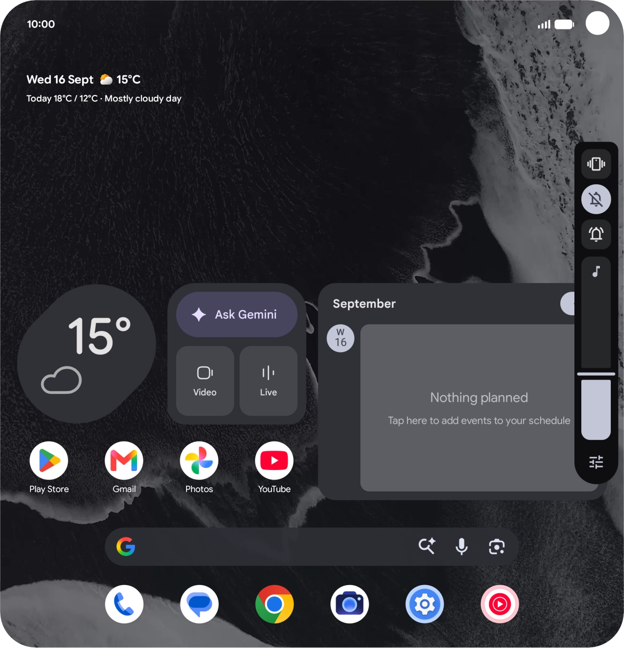 Press the sound mode icon.
