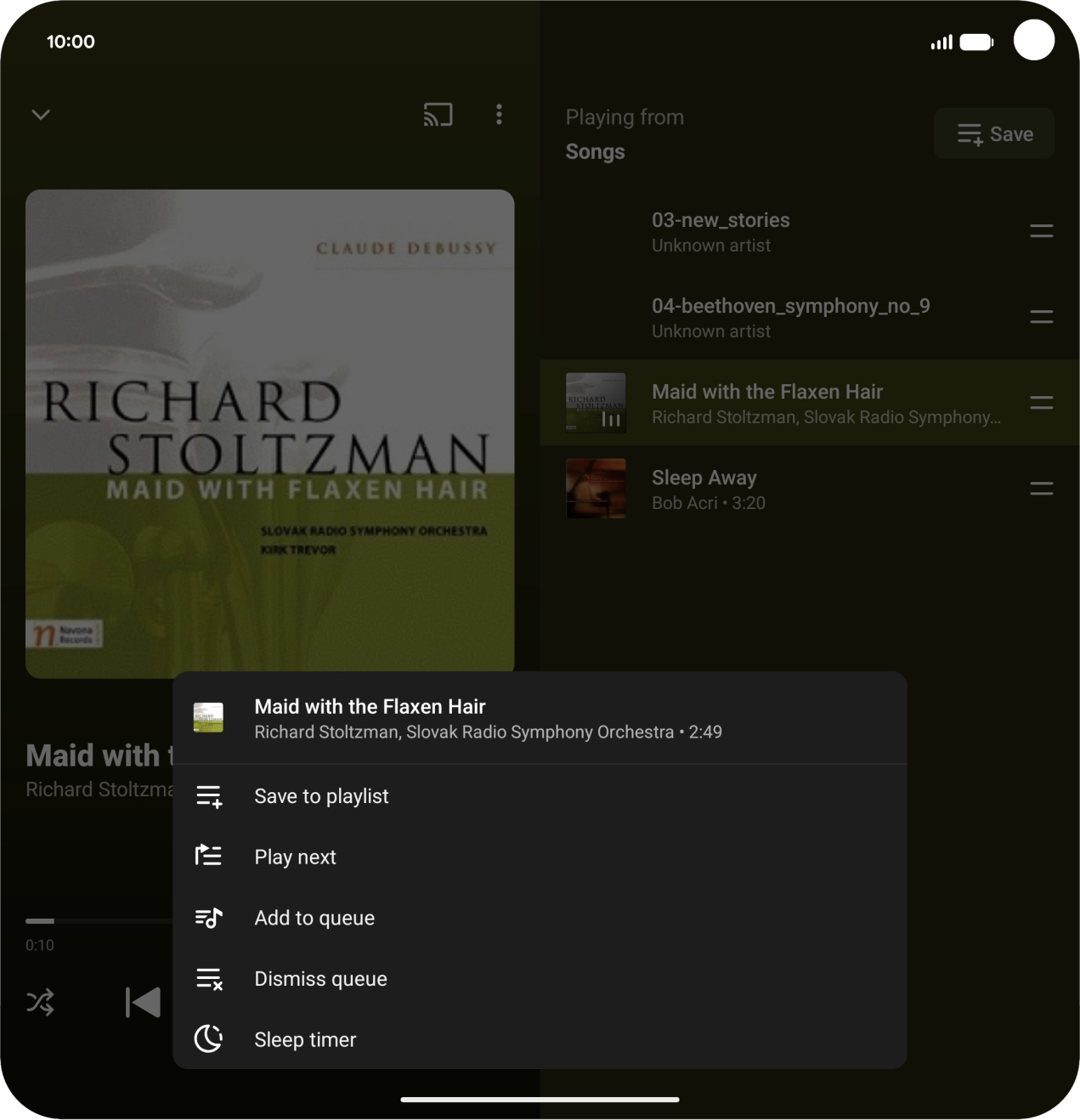 Press the add icon.