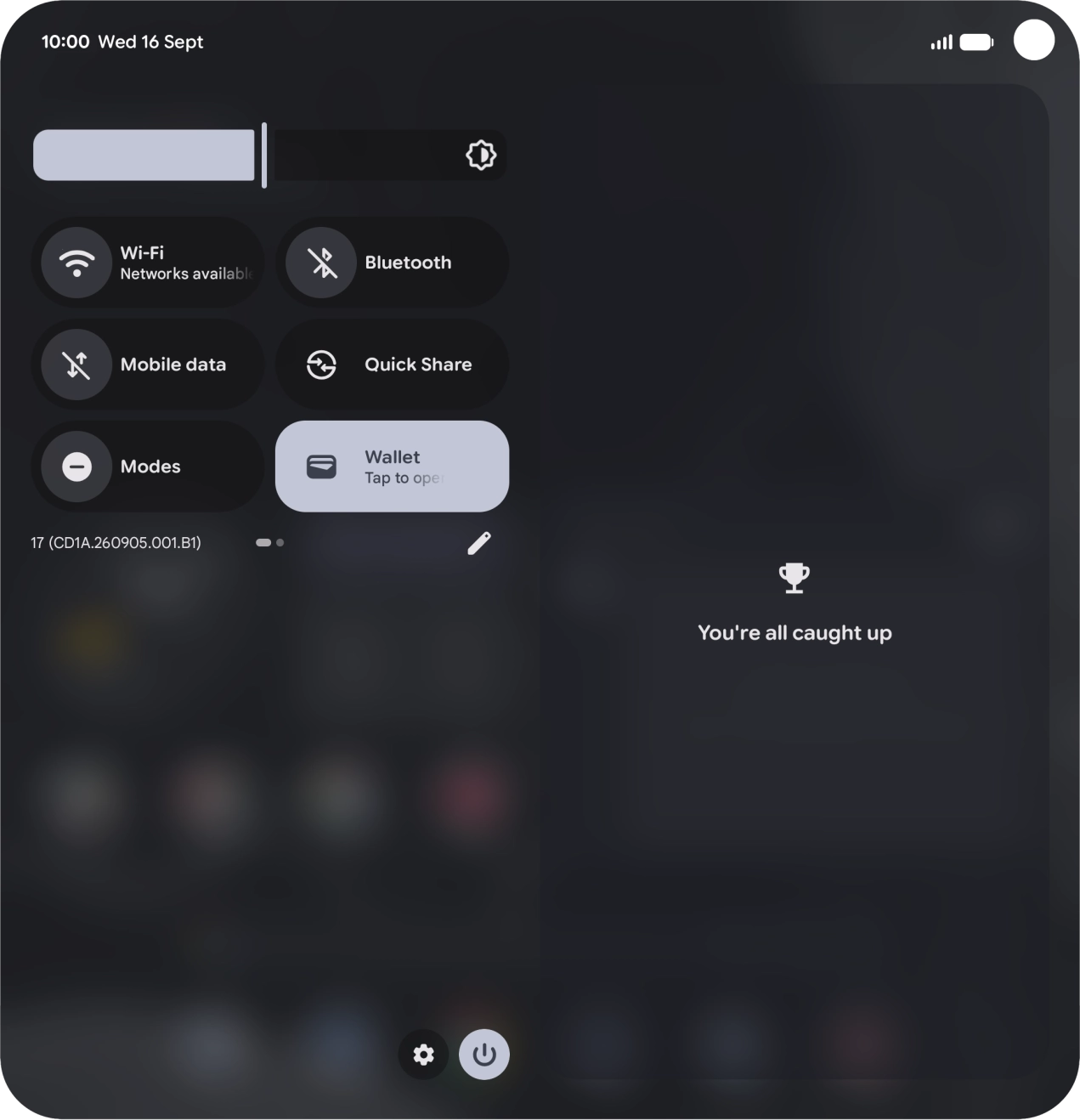 Press the settings icon. Press the settings icon.