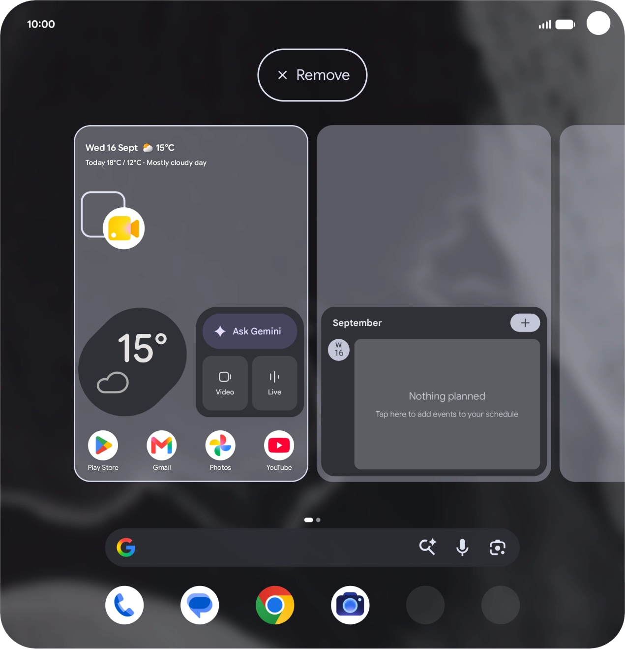 Drag the app icon to the required position on the home screen.