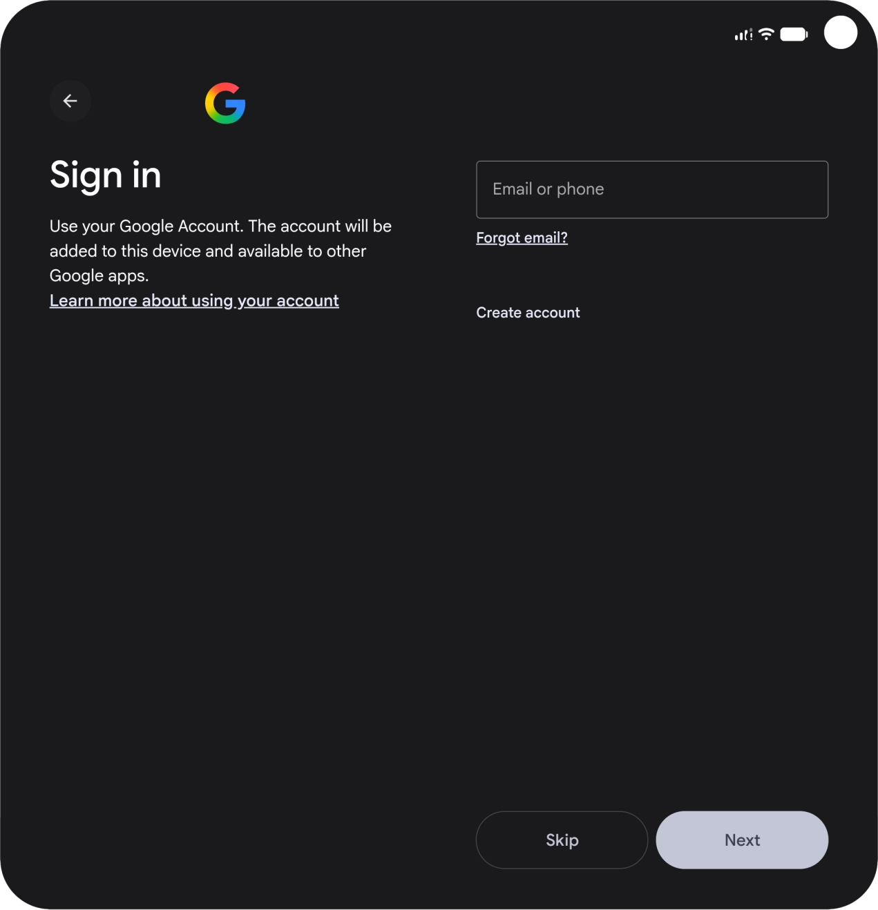 Follow the instructions on the screen to finish the activation. Follow the instructions on the screen to finish the activation.