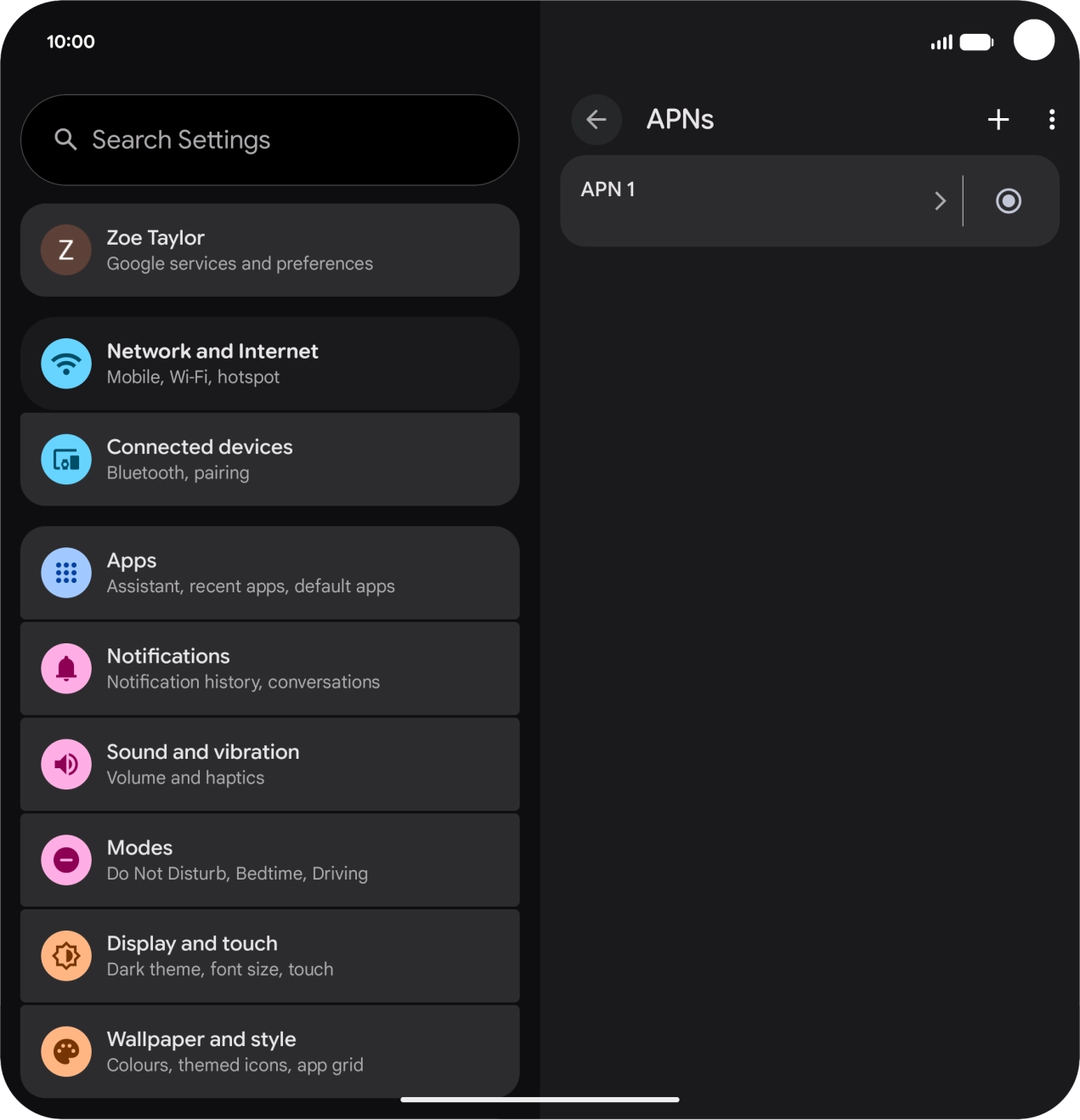 Press the add icon. Press the add icon.