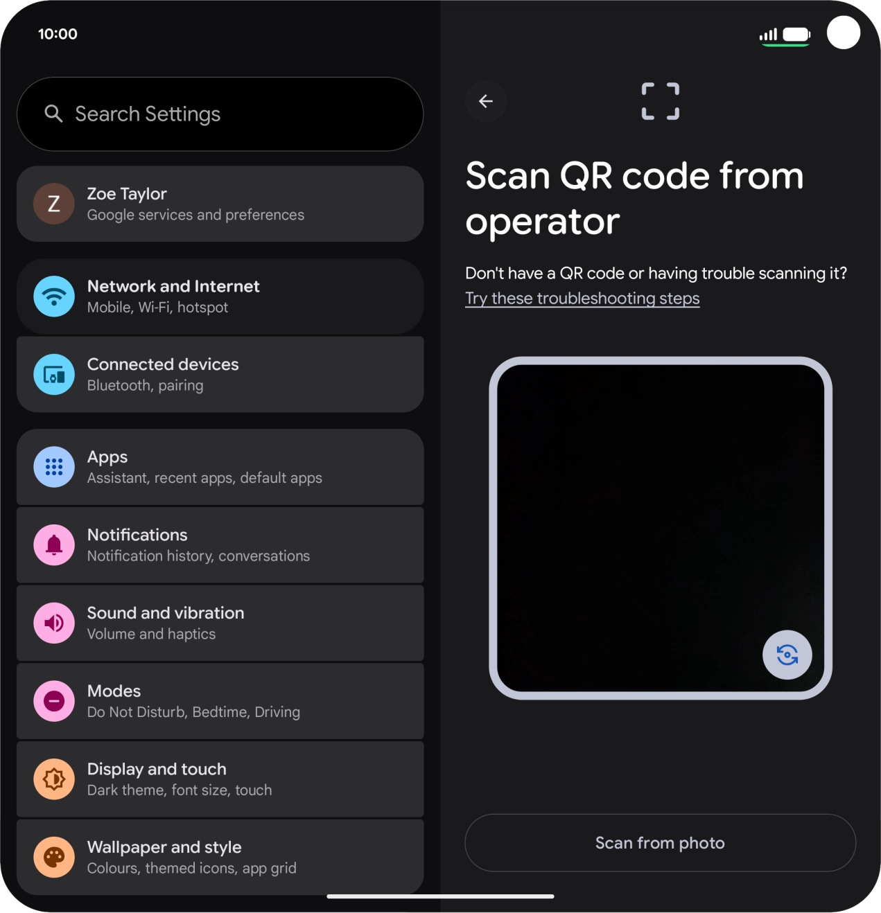 Place the QR code you've received inside the phone camera frame to scan the code. Place the QR code you've received inside the phone camera frame to scan the code.