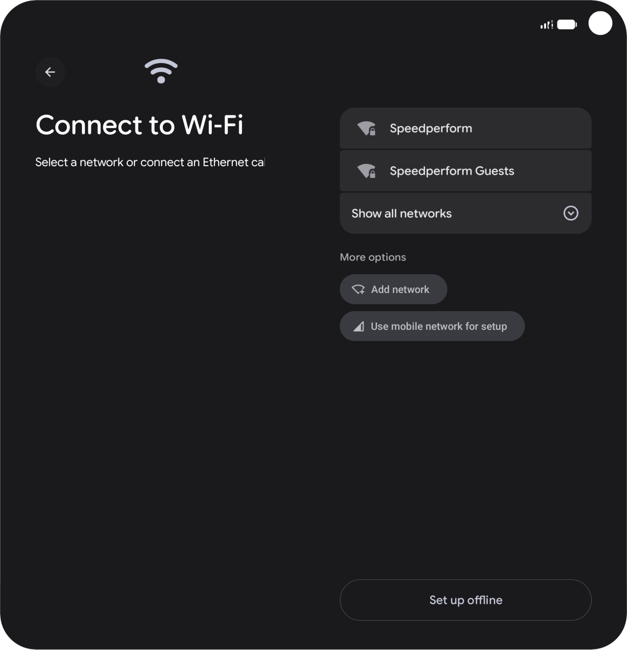 Press the required Wi-Fi network. Press the required Wi-Fi network.