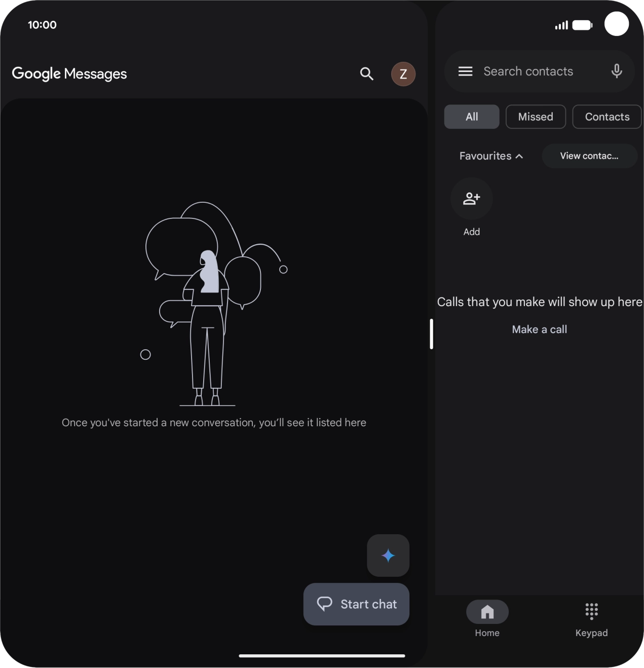 Slide your finger slowly upwards starting from the bottom of the screen until the list of running applications is displayed. Slide your finger slowly upwards starting from the bottom of the screen until the list of running applications is displayed.
