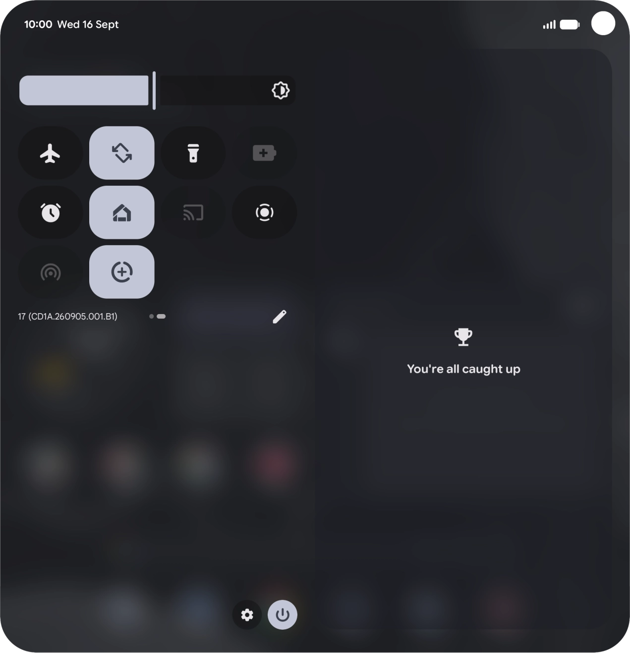 Press the screen rotation icon to turn the function on or off.